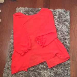 Petticoat Alley | Coral Open Back Top 👄